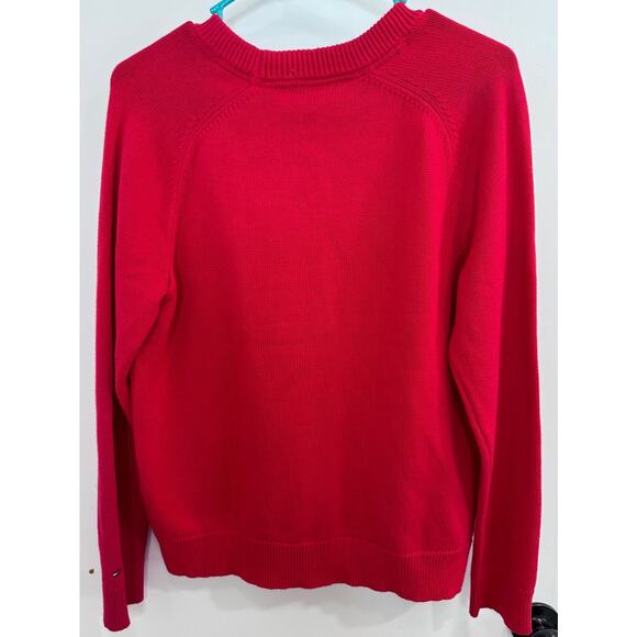 New w/Tags Tommy Hilfiger Red Sweater-Women's Small - Picture 4 of 6
